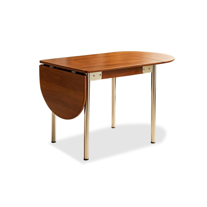 Brown Oval Solid Wood Dining table