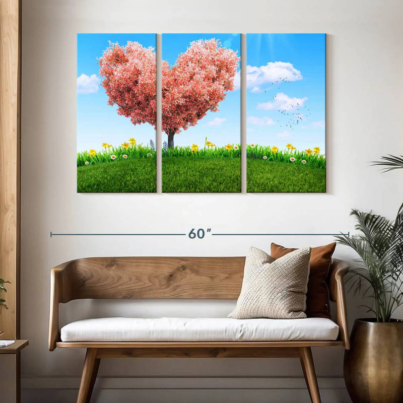 Hardie Spring Heart Tree, 32" H x 50" W