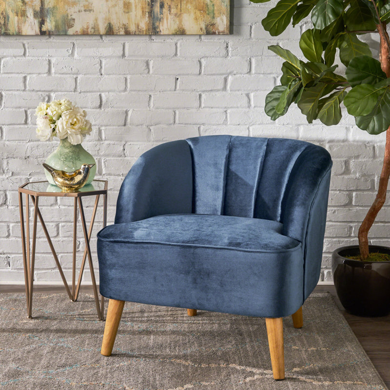 Fauteuil élégant de style moderne du milieu du siècle avec texture et style en velours, fauteuil stylé et durable
