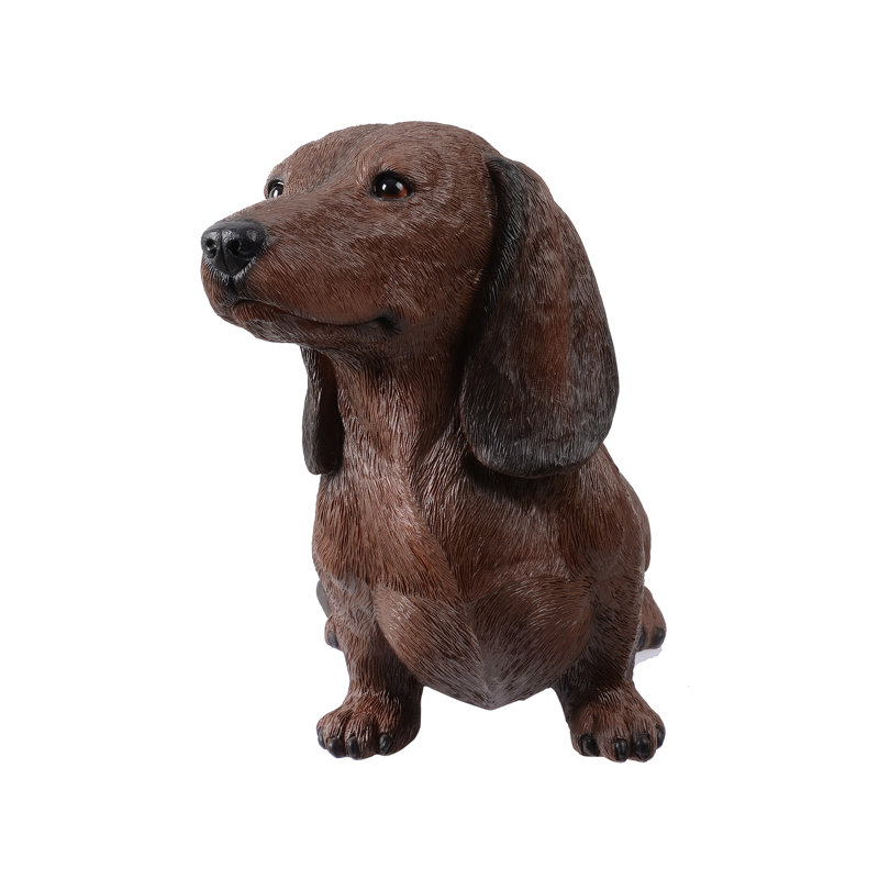 Animals Weather Resistant Polyresin Garden Statue, Brown