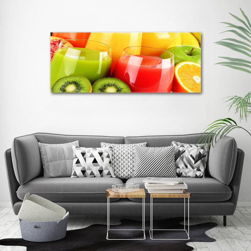 Fruit Juices - Print, 50cm H x 120cm W x 2cm D, Wrapped Canvas