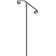 Wrought Iron Single Post Handrail For Stairs, In-Ground Mount Step Grab Rail With Decorative Design, Durable And Stylish Support For Indoor And Outdoor Use