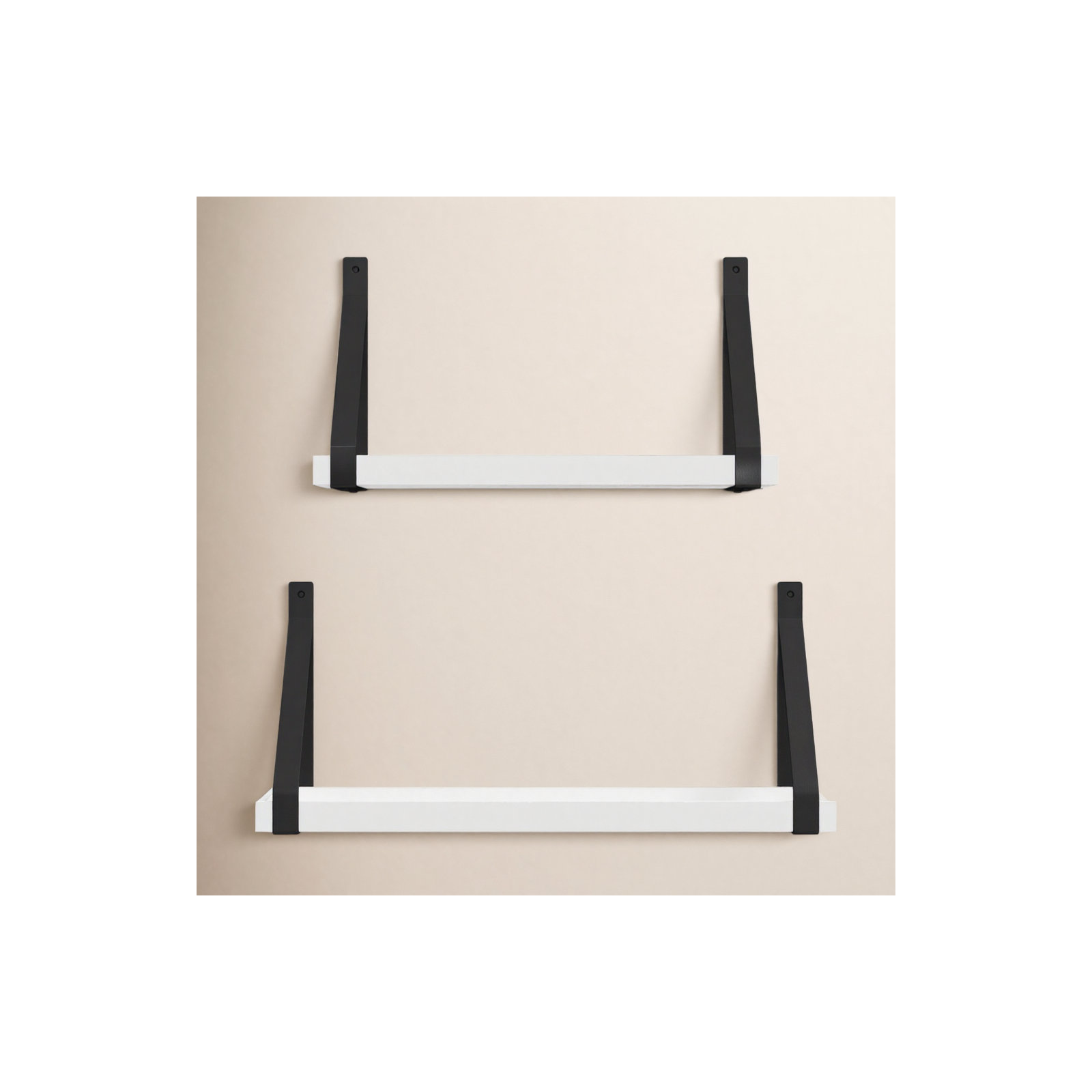 Glenbrook 2 Piece Solid Wood Accent Shelf, White