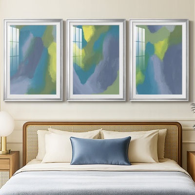 «Lost in Memories I», reproduction sur mesure encadrée de qualité supérieure - 3 pièces