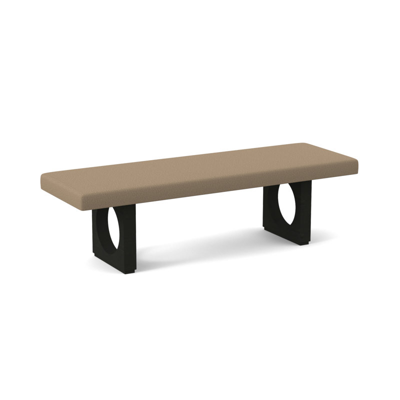 Void Upholstered Bench, Espresso, Edworth Ocean