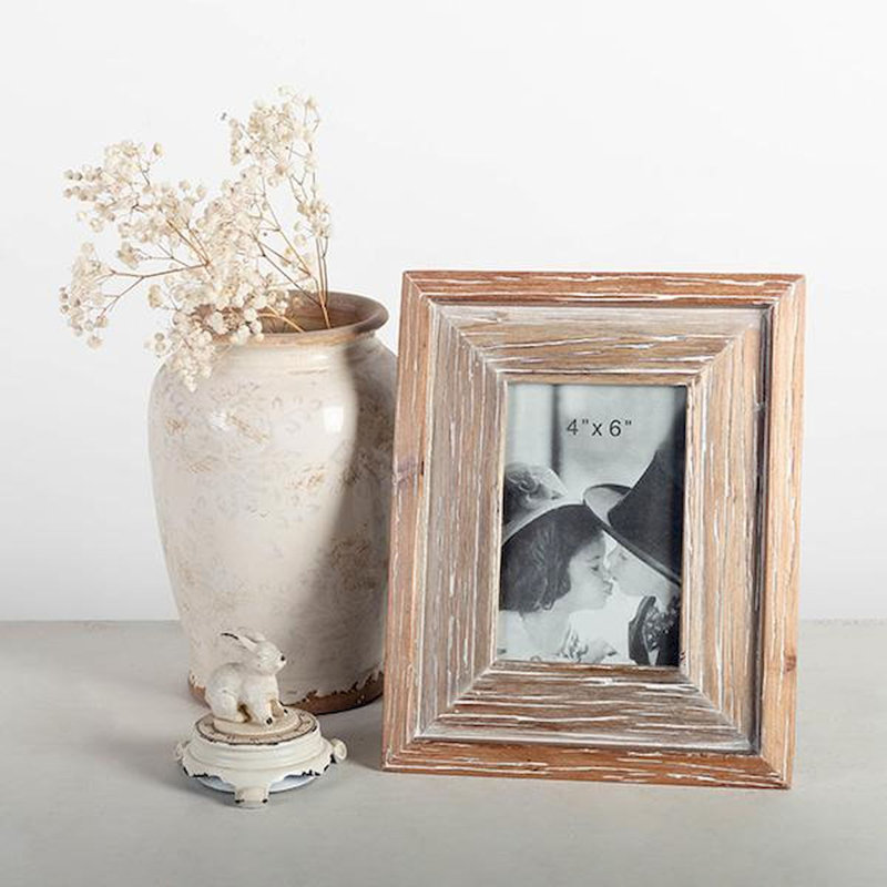 Cadre photo simple Alywin en brun, 9,75 po x 7,75 po