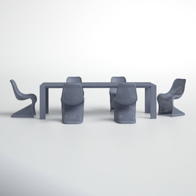 Farrah Rectangular 6 - Person 102.4" Long Dining Set