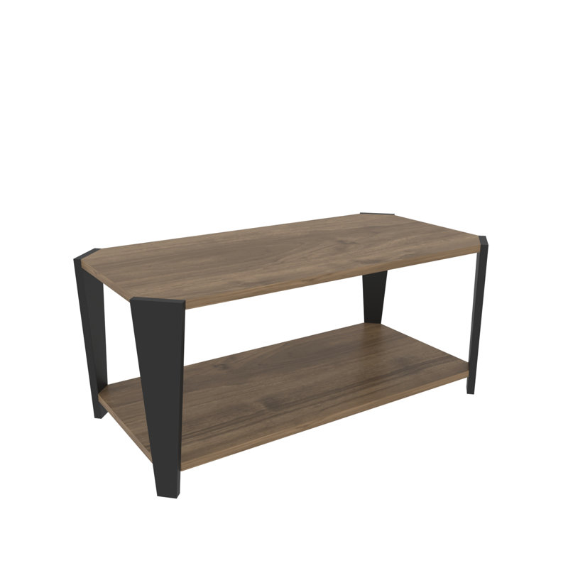 Deivin 33cm H x 47.5cm W Coffee Table, Brown