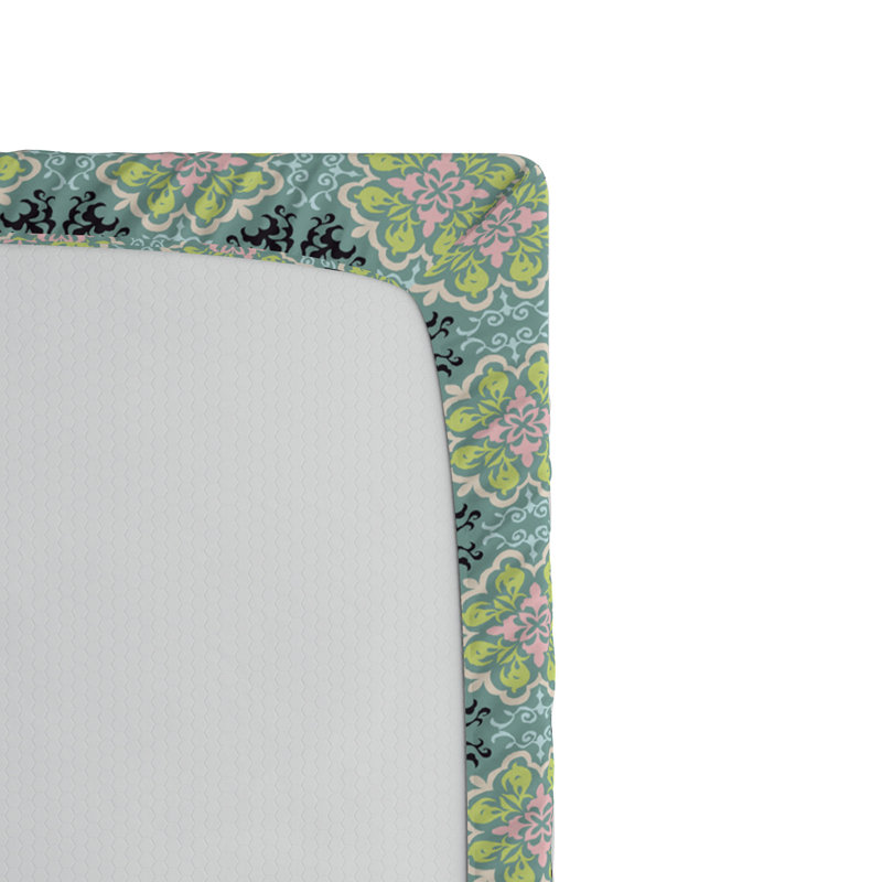 Microfiber Floral Fitted Sheet, Full Fitted Sheet
