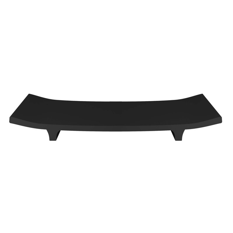 Oneita Soap Dish for Bathroom Counter,Shower & Kitchen | Black Resin Finish