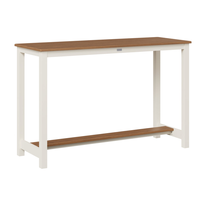 Berlin Gardens Balcony Aluminum Counter Height Table, Antique Mahogany, 38.5" H x 60" W x 22" D