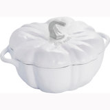 Cast Iron 3.5 Qt Pumpkin Cocotte with Stainless Steel Knob