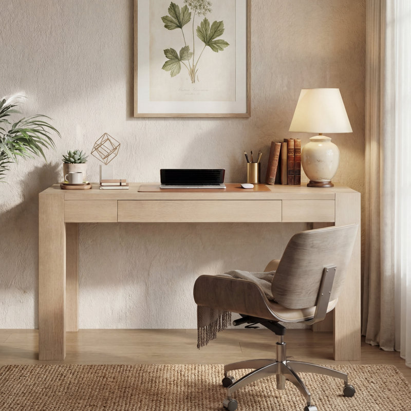 Bureau d'écriture en bois avec 1 tiroir H 30 po x l 47 po