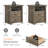 Rutland Set Of 2, Rustic Wood Rutlands With 2 Storage Drawers, Bedside Table With Open Shelf For Bedroom-171055504