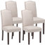 Chaise parsons capitonnée en lin rembourré-1032295278-834258601
