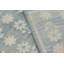 Rug & Kilim’S Modern Block Print Rug In Blue With White Floral Patterns-1544200613