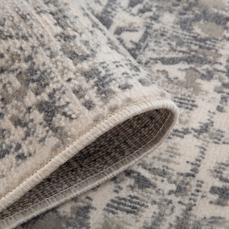 Tapis traditionnel gris / beige Traditional, Rectangle 7 pi 10 po x 10 pi 2 po