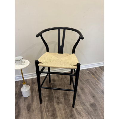 Tabouret de comptoir en rotin