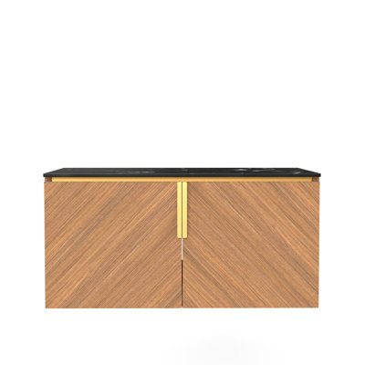 Grayson 48" Vanity Base With Sintered Stone Top (Sink Not Included)
