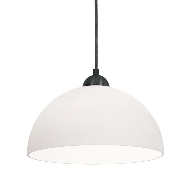 1 - Light Single Pendant, Black