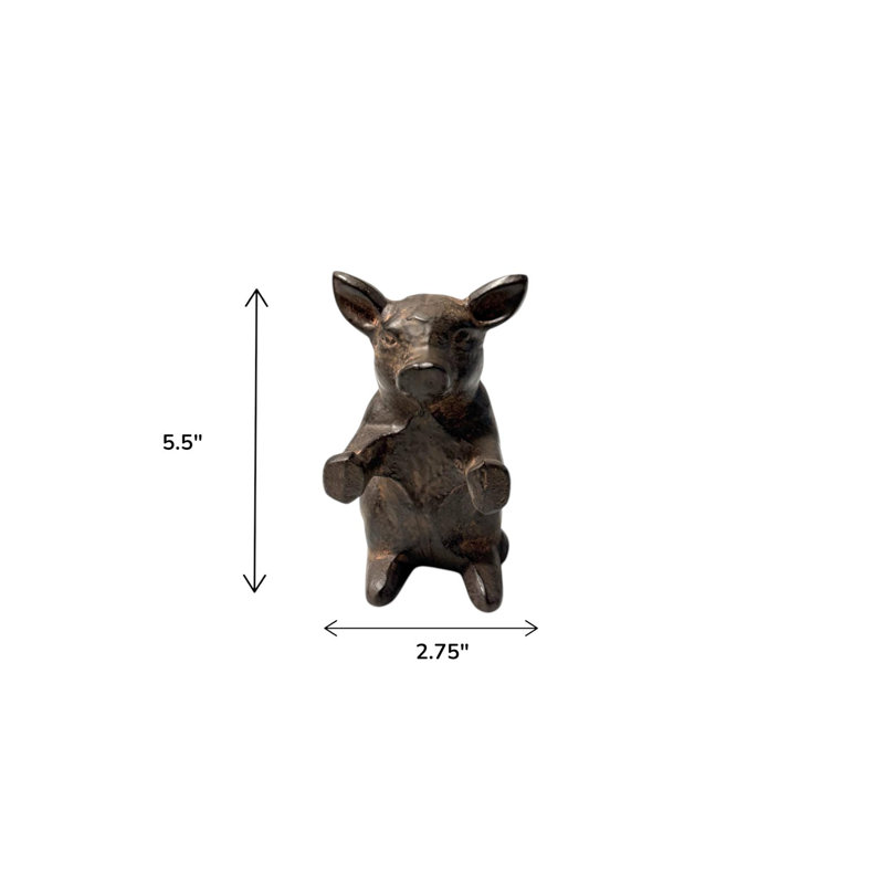Standing Pig Figurine