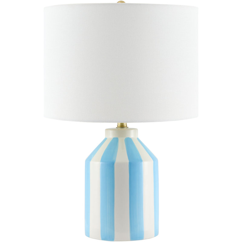 Lampe de table Samoti, Bleu / blanc