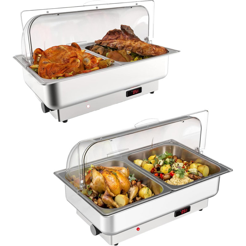 Ensemble de buffet électrique 2 réchauds électriques