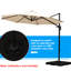 Pied de parasol robuste - Capacité de 120 kg (264 lb), protège du vent grâce à sa conception en porte-à-faux et assure une utilisation fiable.