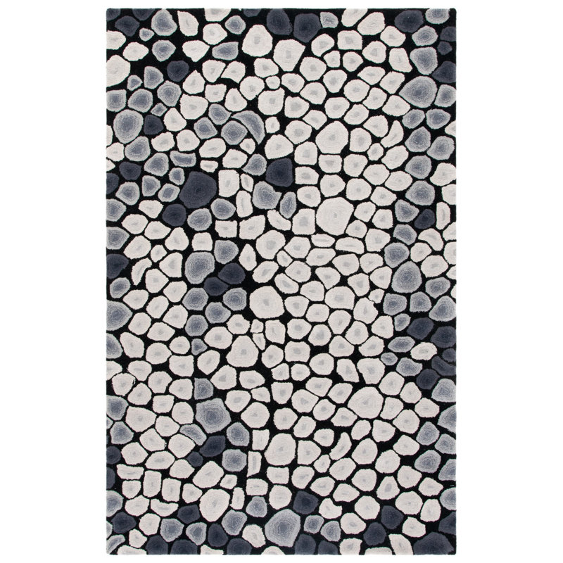 Kurland Soho Hand Tufted Wool Abstract Rug, Rectangle 3'6" x 5'6"