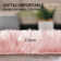 Lush Silky Pink Faux Sheepskin Living Room Rug