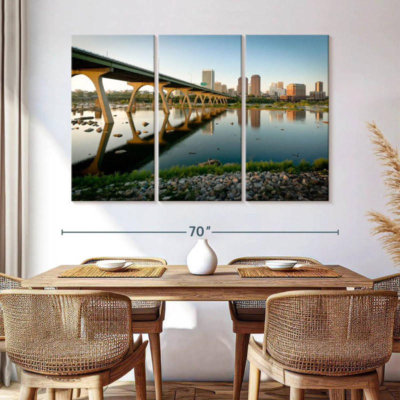 Rorry Manchester Bridge Reflection, 42" H x 65" W