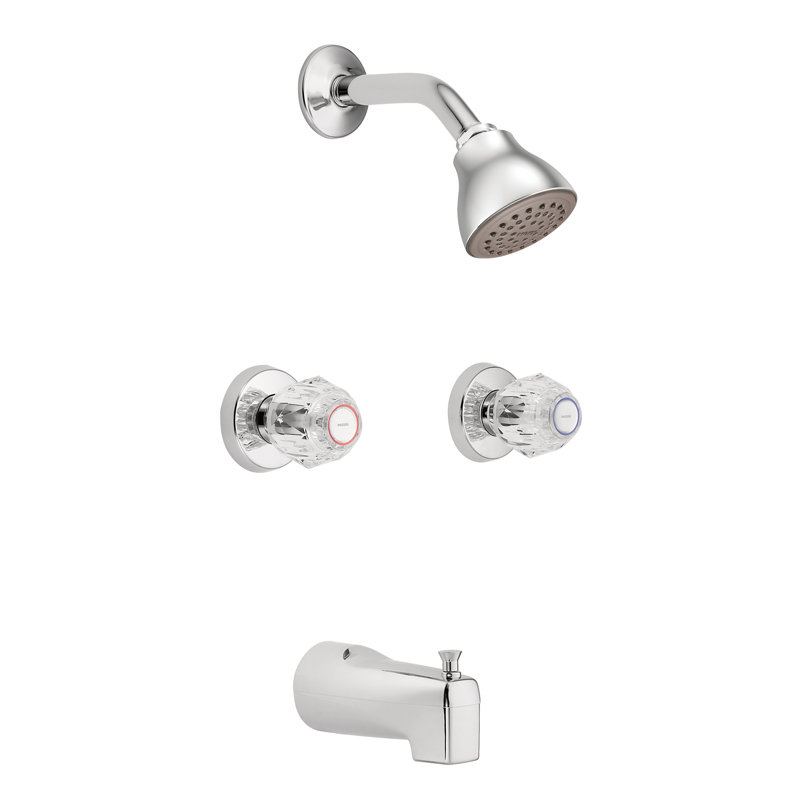 Robinet de baignoire et douche avec poignées bouton Chateau