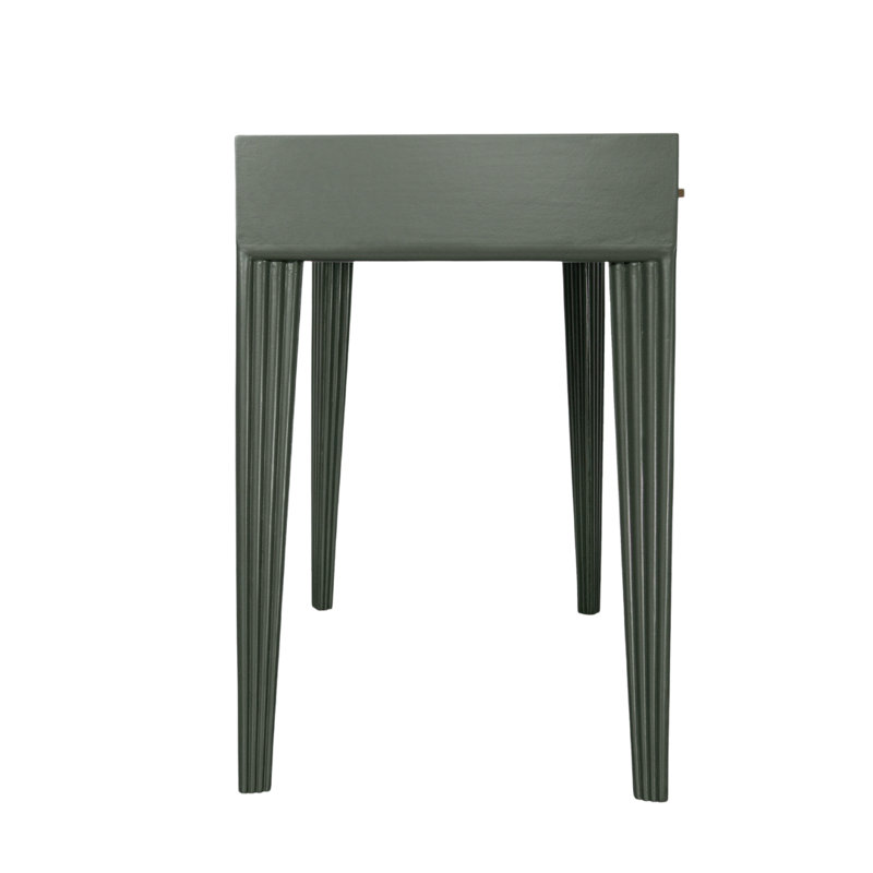 Barcelona Solid Wood Writing Desk, Evergreen