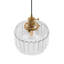 Luminaire suspendu cylindrique en verre 1 lumière