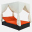 Outdoor Patio Wicker Sunbed Daybed with Cushions, Adjustable Seats-347507702