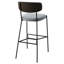 Ensemble de tabourets de bar de hauteur pub, repose-pieds géométrique unique, structure en métal durable, dossier confortable-1145414958