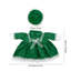 Articles décoratifs pour la Saint-Patrick : Ensemble de robe en dentelle à motifs de trèfles verts pour oies de 58 cm (23 pouces)
