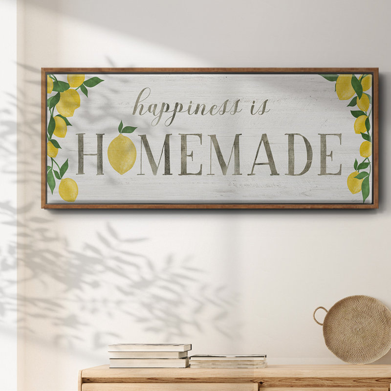Citrons faits maison - toile encadrée, H 24 po x l 60 po