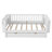 Twin Size Wood Platform Bed for Kids, Wood Low Profile Twin Bed with Rails for Girls and Boys, White-194507879-194507873