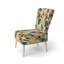 Chaise d'appoint rembourrée Art
