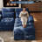 Oversized 130"W 4 Piece U-Shape Sectional With Console & Cup Holders-98566537