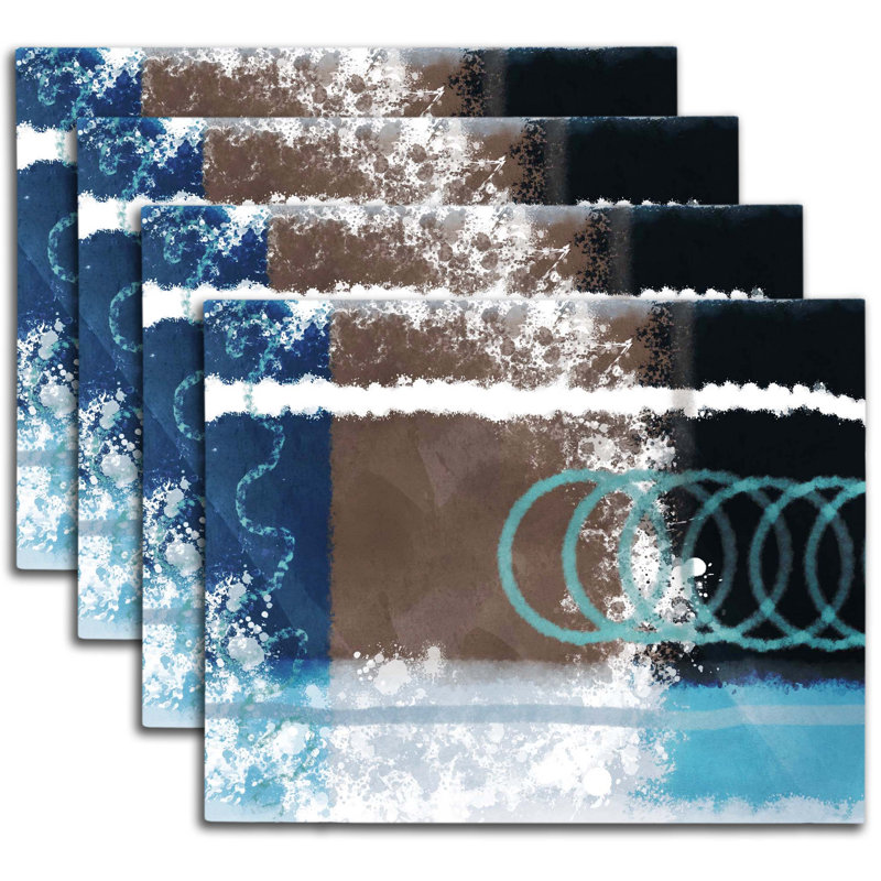 Ensemble de 4 napperons exclusifs Crisp Modern Designer