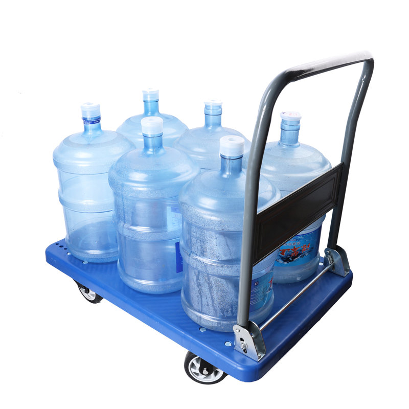 Chariot de manutention pliable et robuste - Capacité de 300 kg (660 lb) avec poignée pliable pour le rangement dans un garage ou un atelier - Transport d'outils pivotants