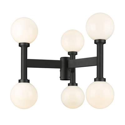 Tête de lanterne noire 6 lumières