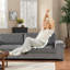 Versatile Plush Modular Sectionals, Premium Pink Fabric, No Assembly, Living Room