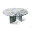 Table basse en marbre bleu-gris naturel, surface polie, table de salon, pierre naturelle, 27,6 H 12,6 pouces / 70 H 32 cm, marbre véritable, marbre véritable-131180834