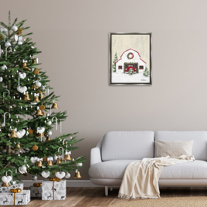 «Seasonal Garlands Barn», art mural sur toile par Cindy Jacobs