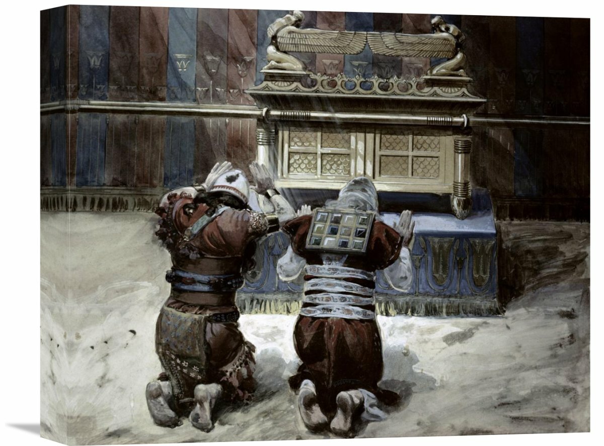 Moses And Joshua In The Tabernacle On Canvas by James Tissot Print