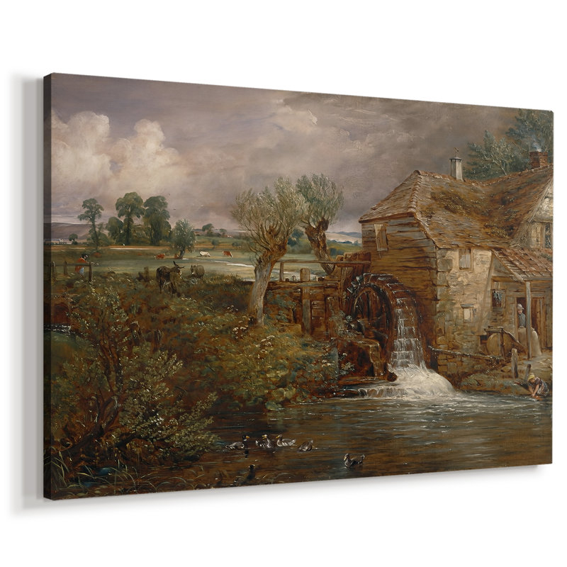 Parham Mill, Gillingham-John Constable-Gallery Wrapped Canvas-c. 1826, 32x48