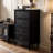 Black Solid Wood Rectangular Dressers & Chests